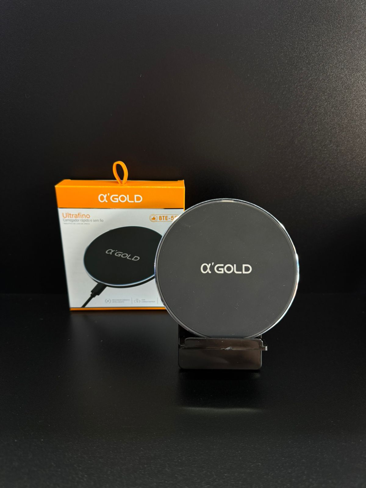 CARREGADOR S/FIO ULTRAFINO BTE-50 GOLD