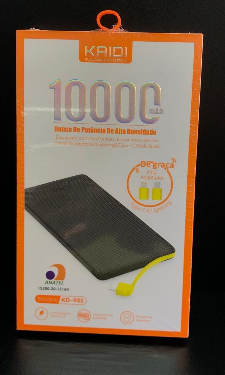 CARREGADOR PORTATIL 10000 MAH KD-951 KAIDI