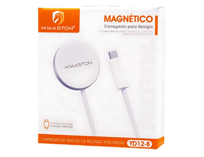 CARREGADOR MAGNETICO RELOGIO YD12-B H.MASTON