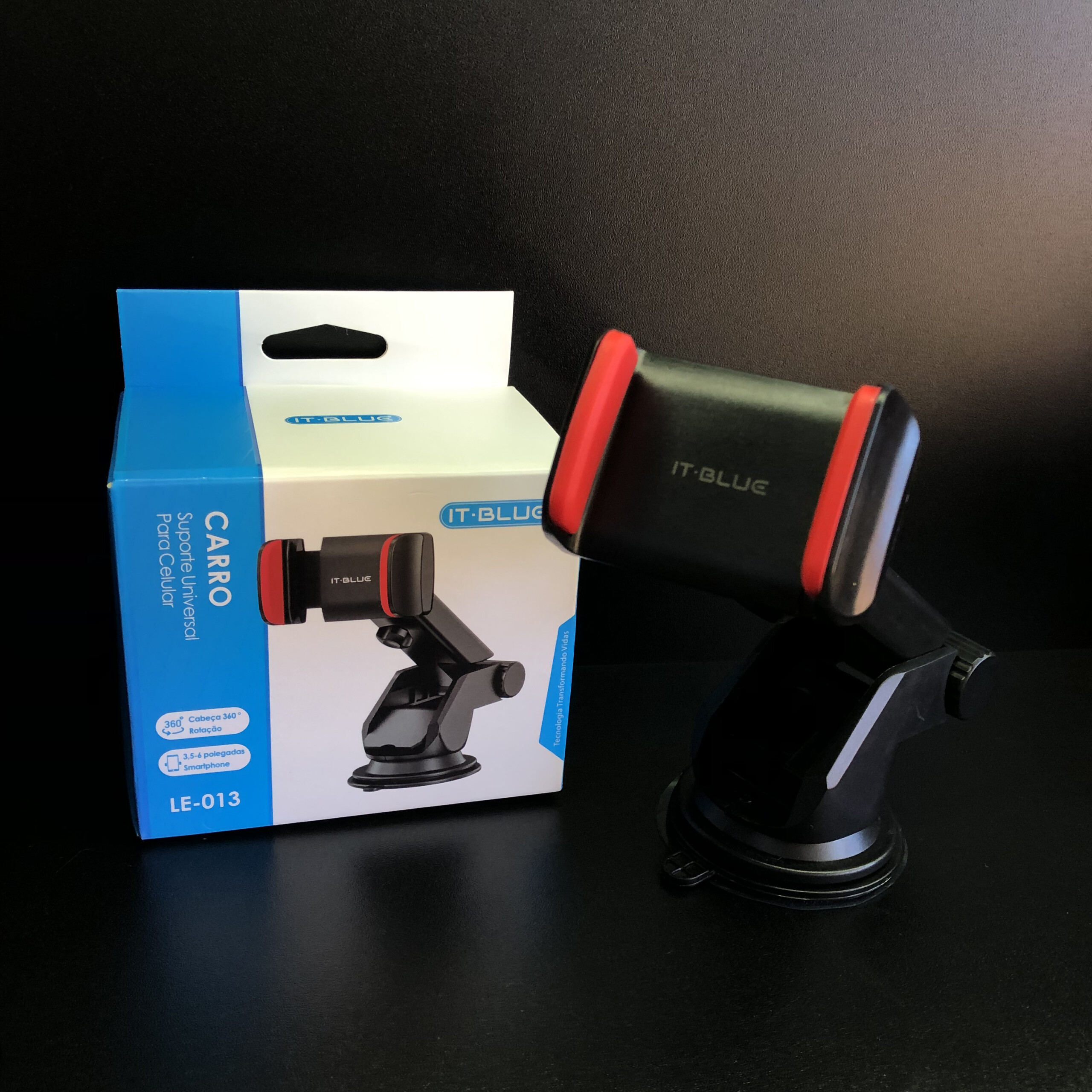 SUPORTE UNIVERSAL PARA CELULAR CARRO LE-013